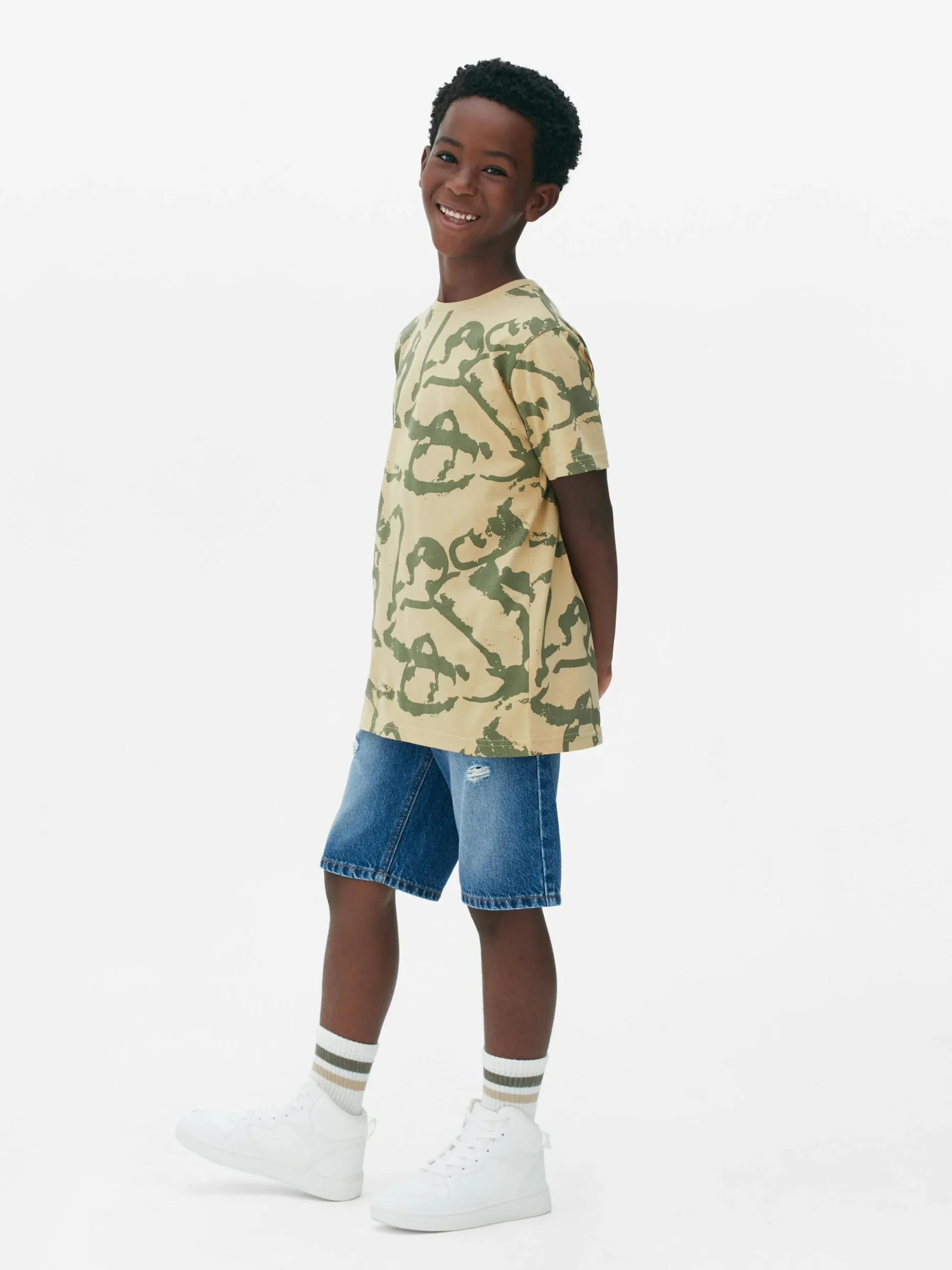 T-shirt Met Korte Mouwen En Print
