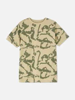 T-shirt Met Korte Mouwen En Print