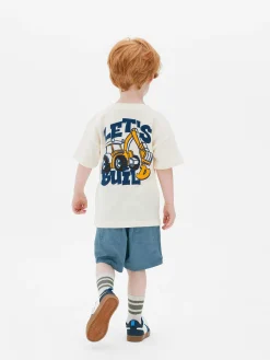 T-shirt Met Korte Mouwen En Print Van Graafmachine