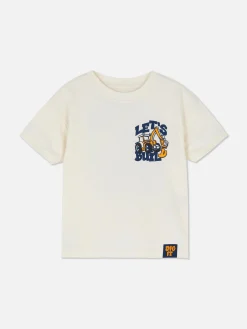 T-shirt Met Korte Mouwen En Print Van Graafmachine