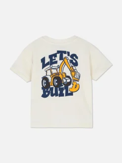 T-shirt Met Korte Mouwen En Print Van Graafmachine