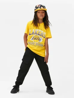 T-shirt Met Korte Mouwen NBA Los Angeles Lakers