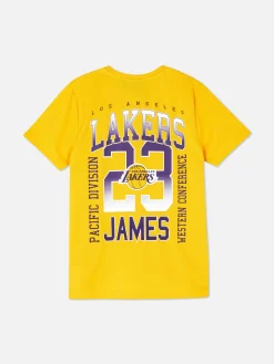 T-shirt Met Korte Mouwen NBA Los Angeles Lakers