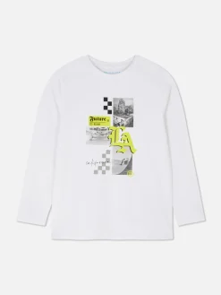 T-shirt Met Lange Mouwen En Los Angeles-print