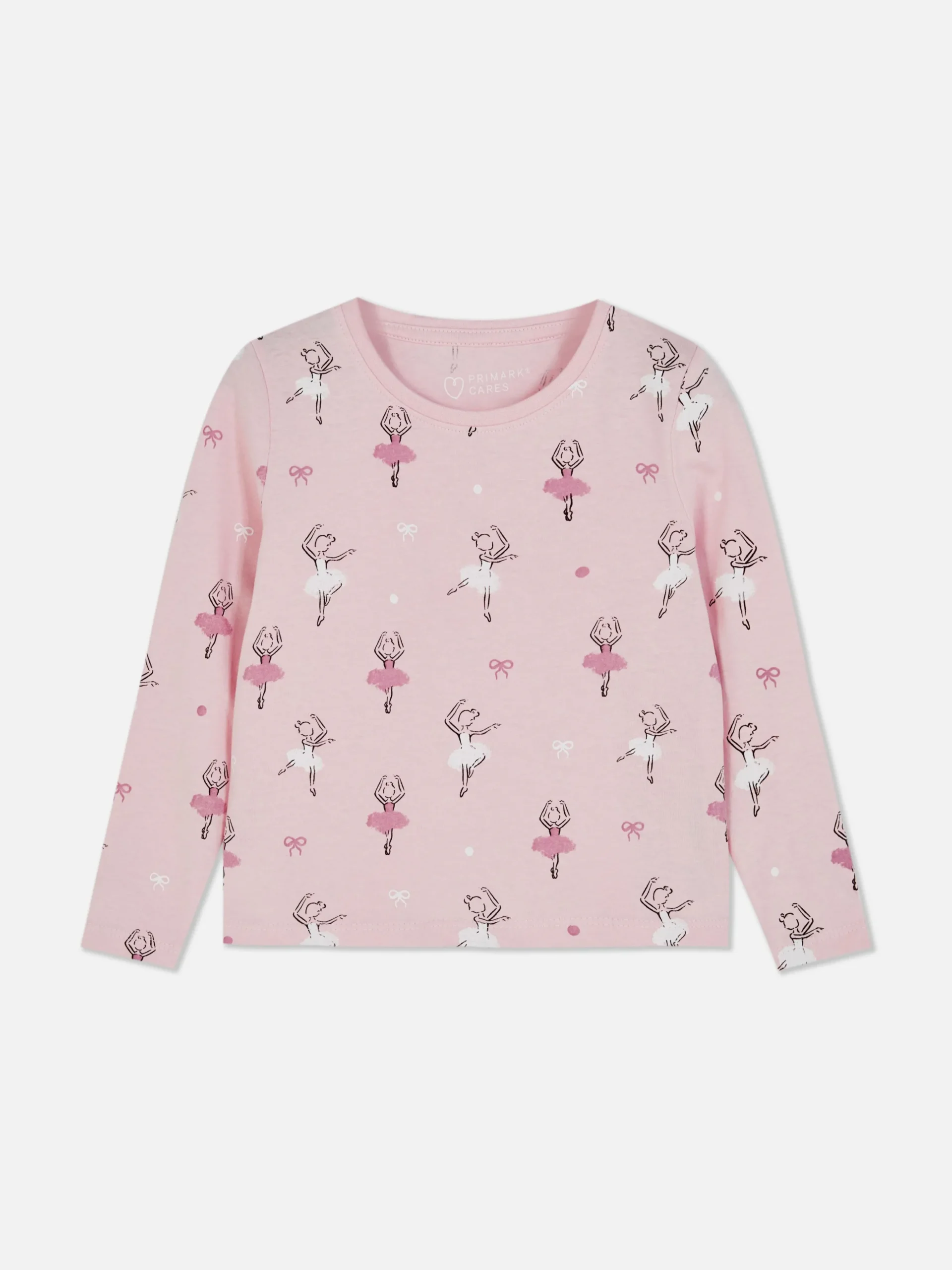 T-shirt Met Lange Mouwen En Balletprint