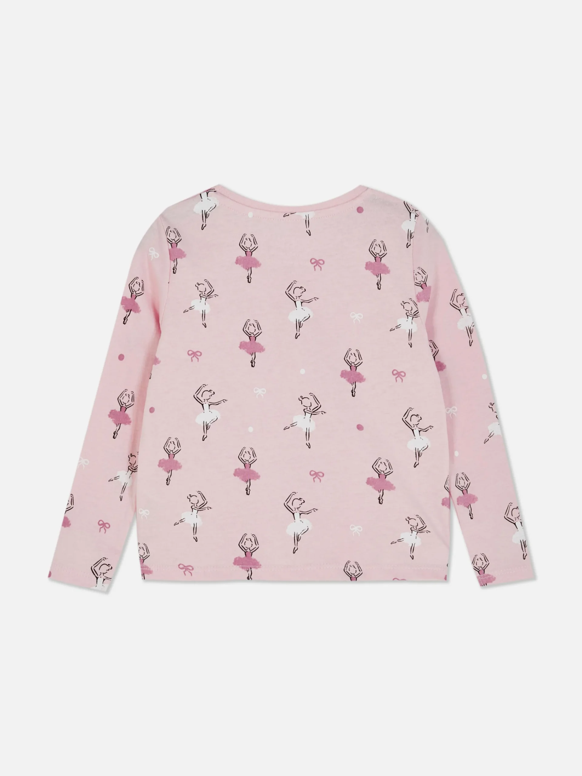 T-shirt Met Lange Mouwen En Balletprint