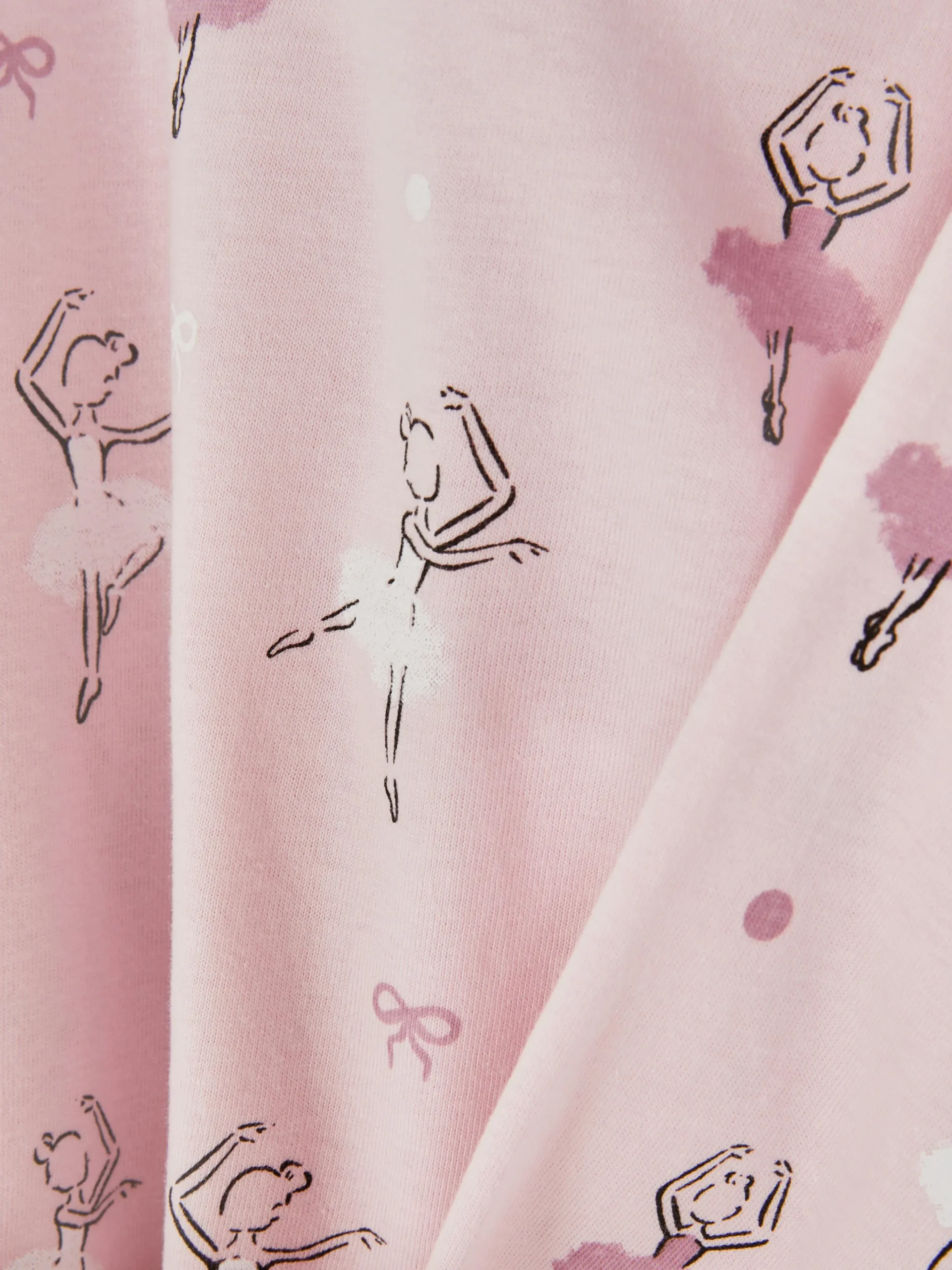 T-shirt Met Lange Mouwen En Balletprint