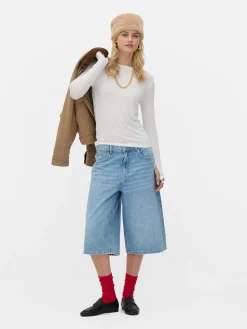 T-shirt Met Lange Mouwen En Stretch Rita Ora