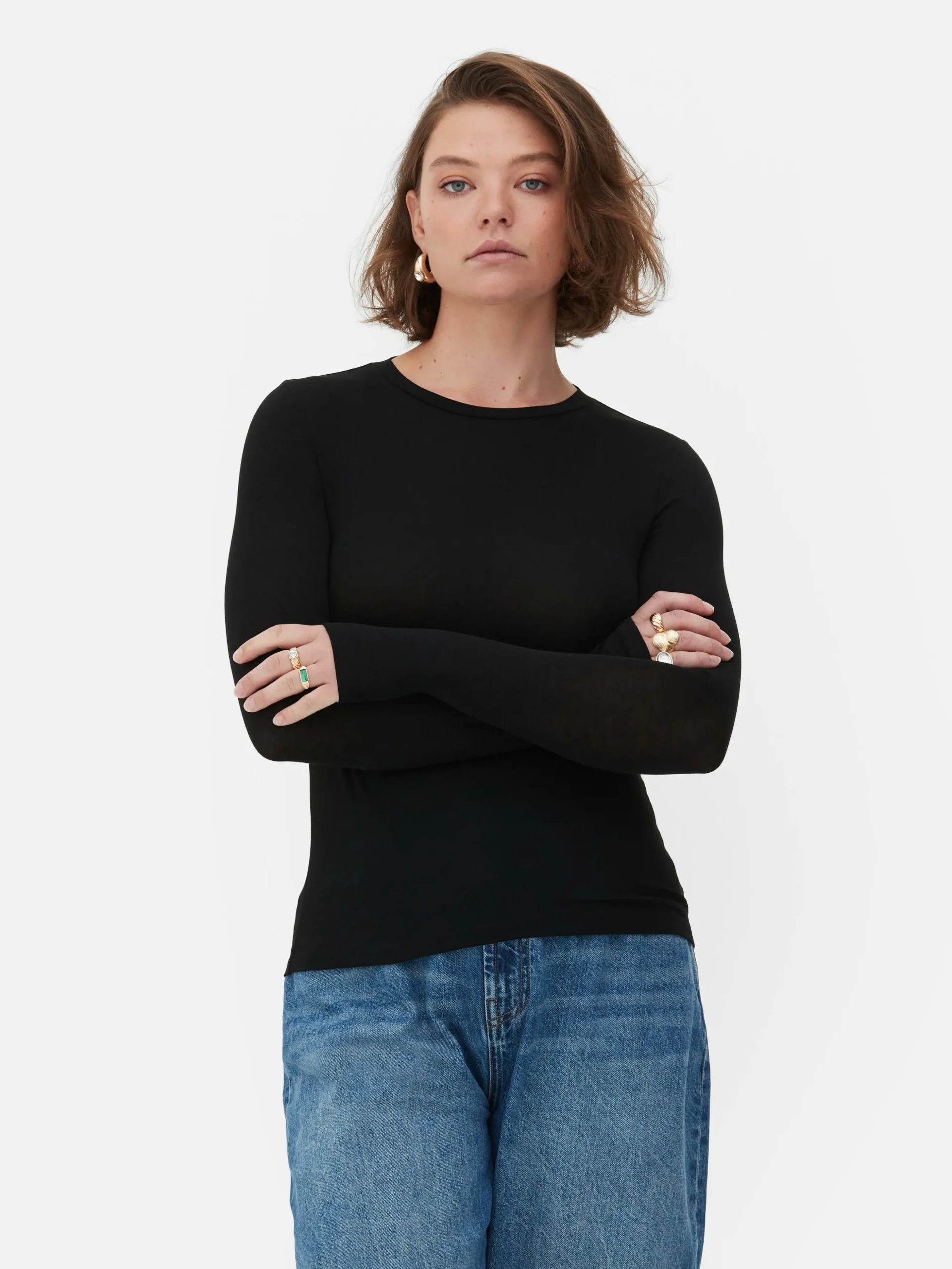 T-shirt Met Lange Mouwen En Stretch Rita Ora