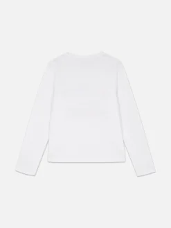 T-shirt Met Lange Mouwen En Kerstprint