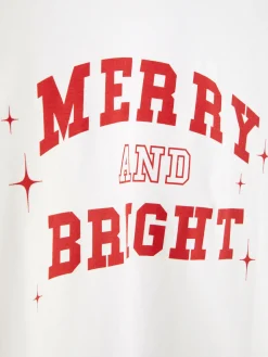 T-shirt Met Lange Mouwen En Kerstprint