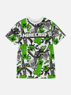 T-shirt Met Minecraft Creeper-patroon