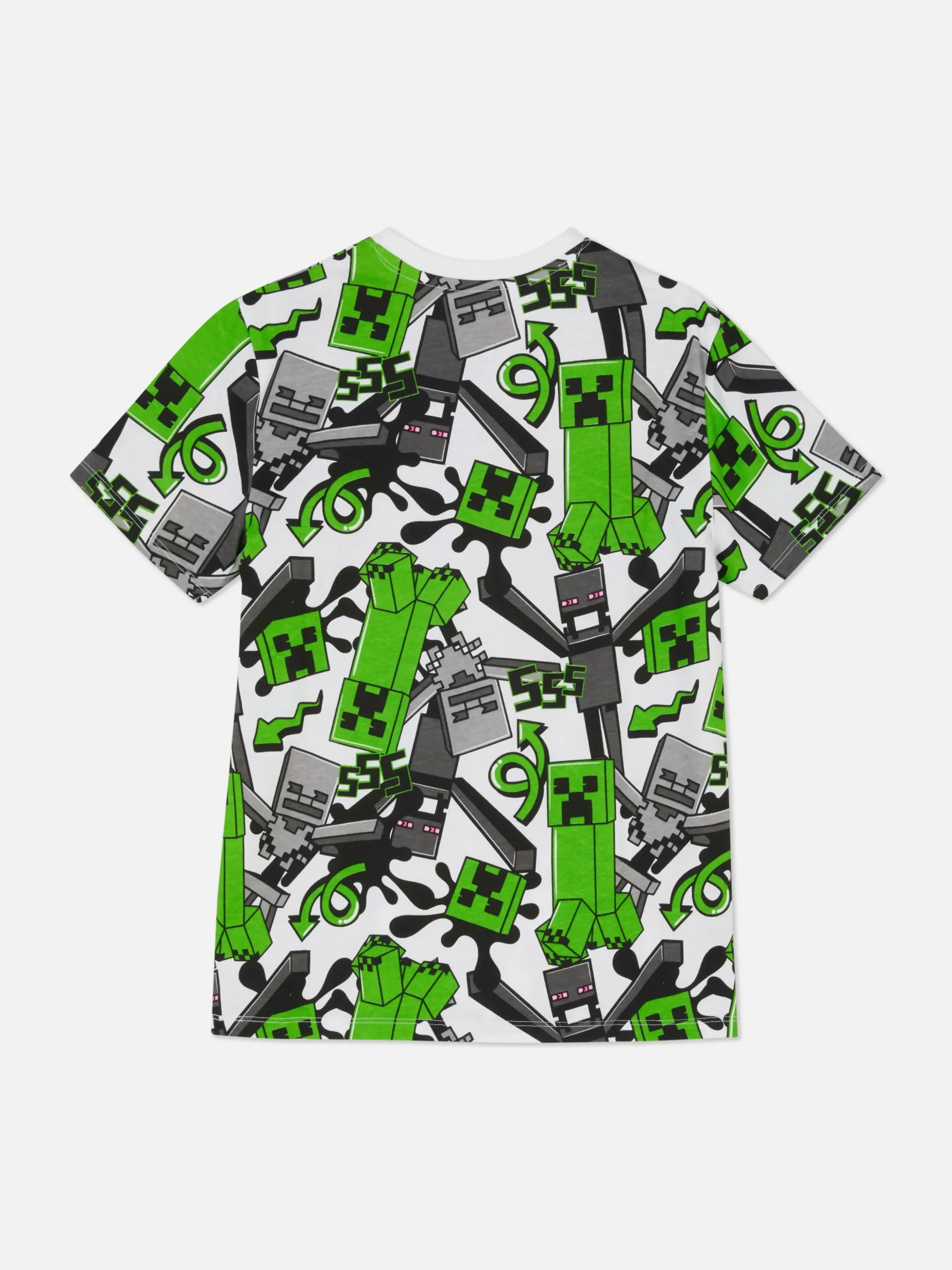 T-shirt Met Minecraft Creeper-patroon