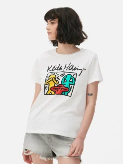 T-shirt Met Opdruk Keith Haring