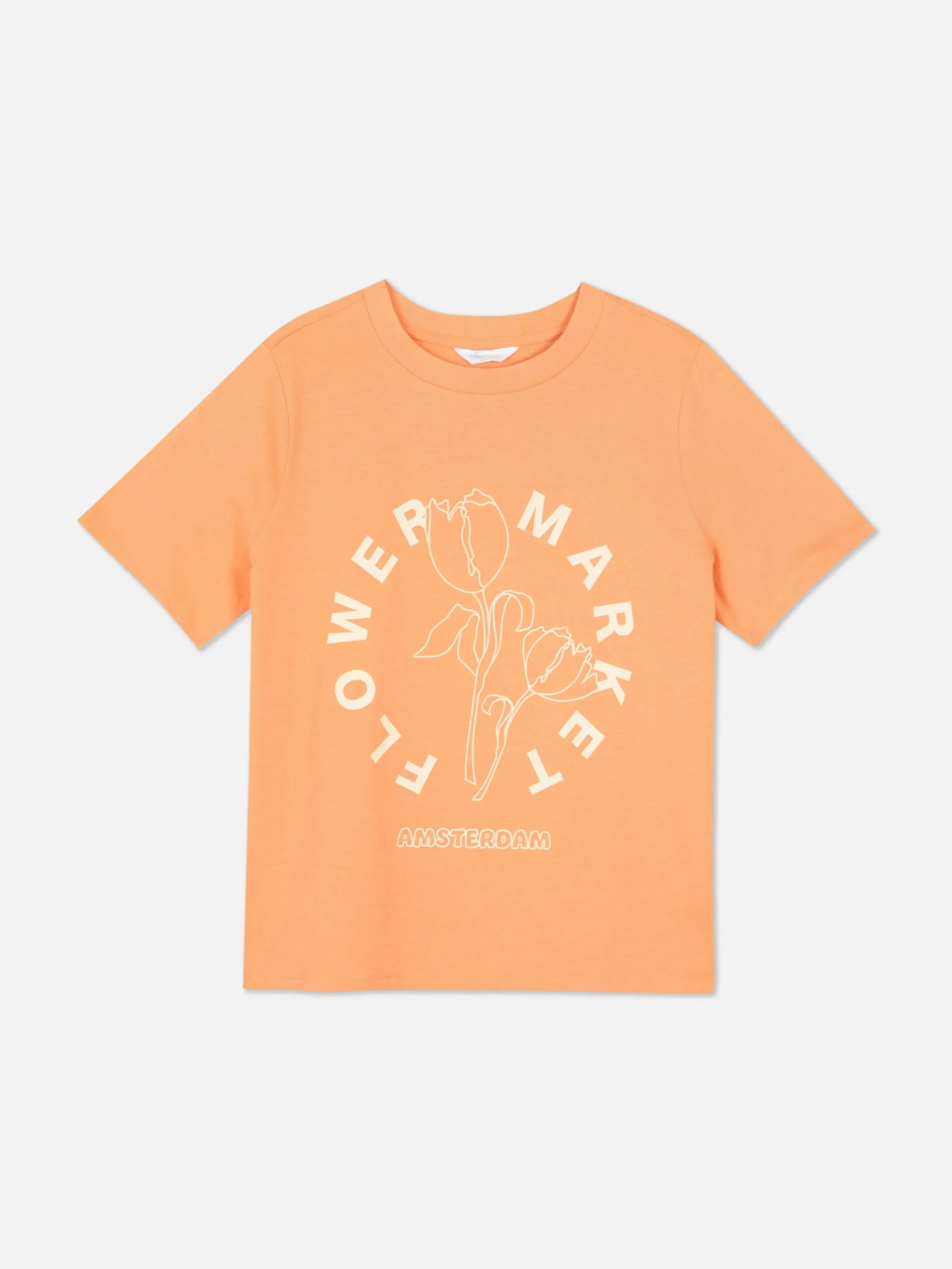 T-shirt Met Print Amsterdam Flower Market