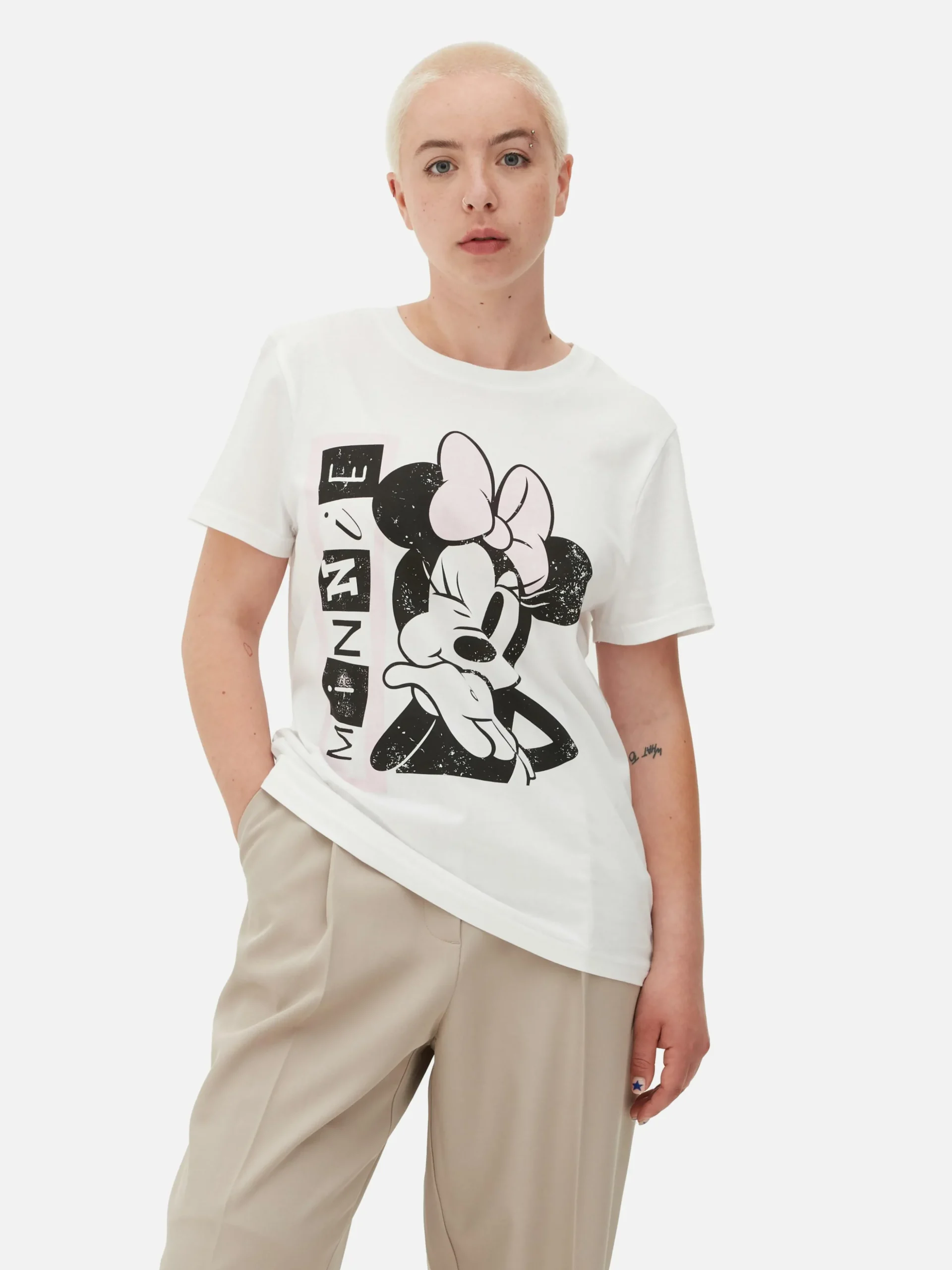 T-shirt Met Print Disney's Minnie Mouse