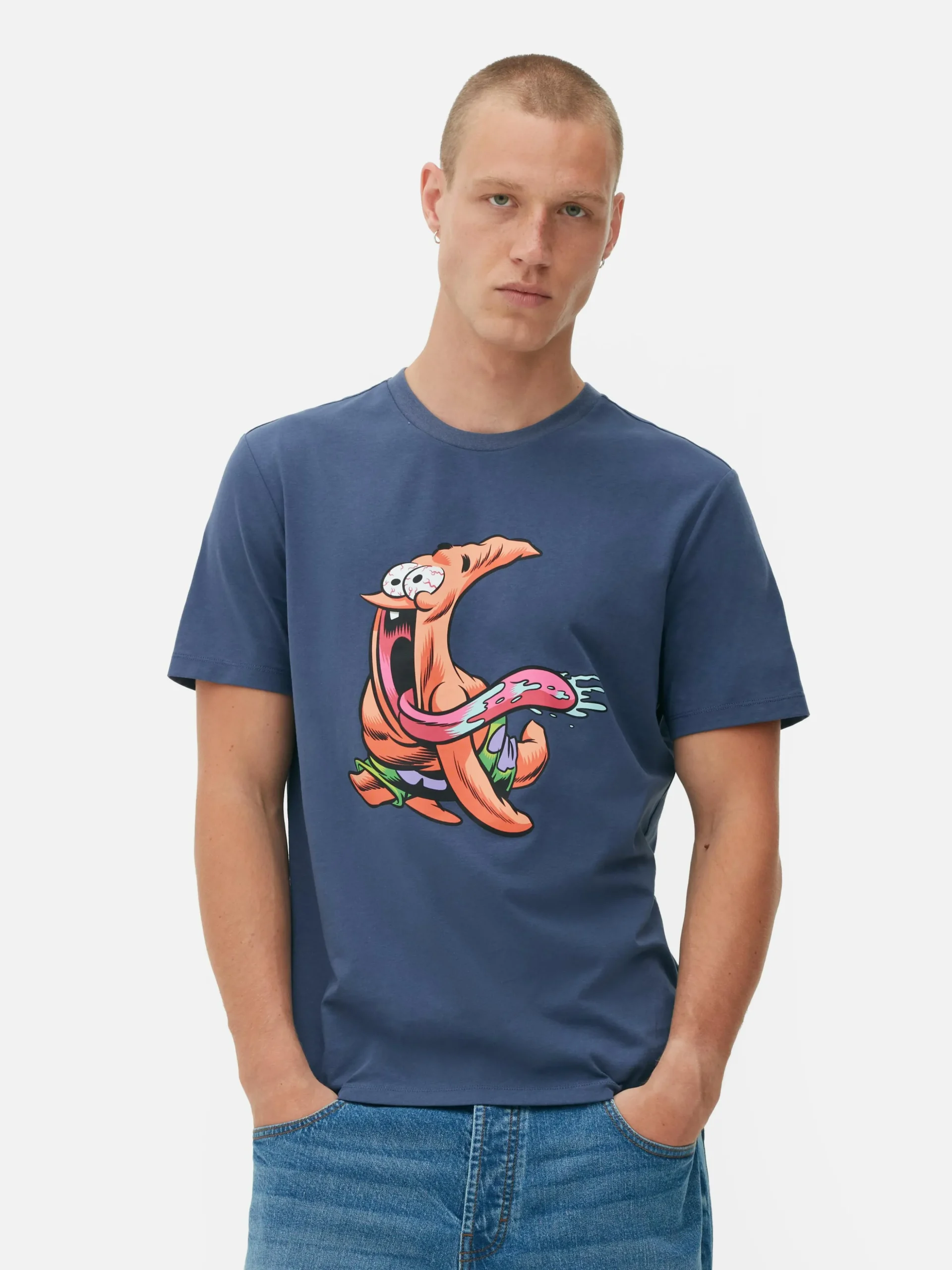 T-shirt Met Print SpongeBob SquarePants Patrick