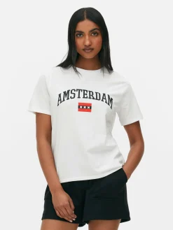 T-shirt Met Relaxte Pasvorm En Print