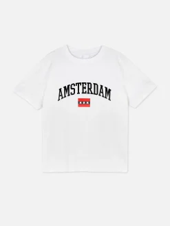 T-shirt Met Relaxte Pasvorm En Print