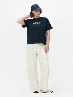 T-shirt Met Relaxte Pasvorm En Print