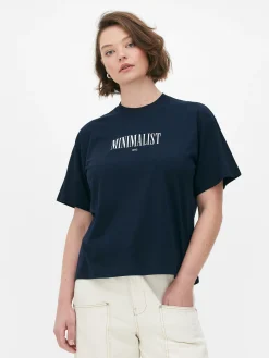 T-shirt Met Relaxte Pasvorm En Print