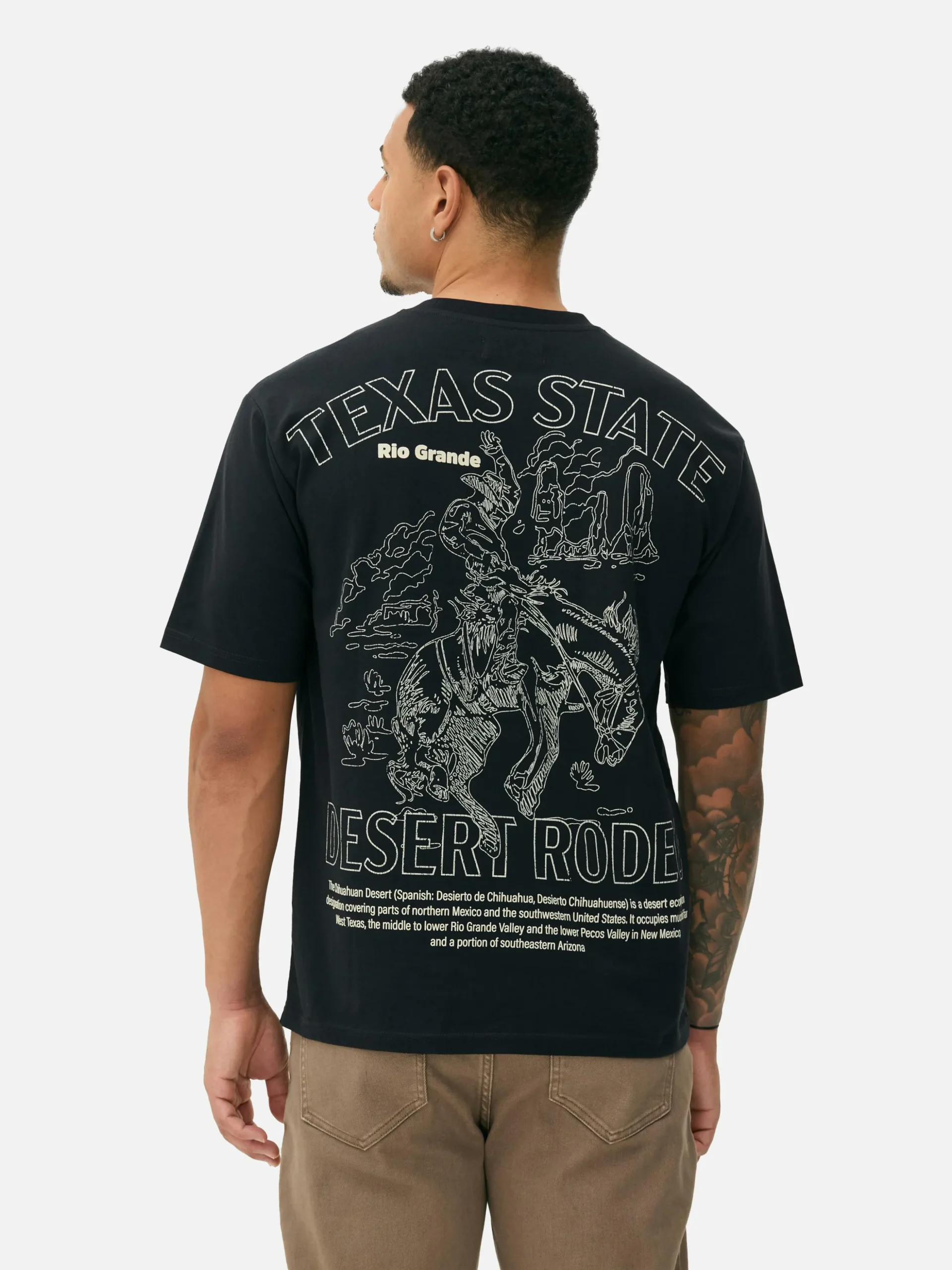 T-shirt Met Rodeoprint
