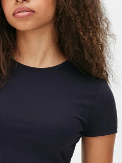 T-shirt Met Ronde Hals En Stretch