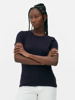T-shirt Met Ronde Hals En Stretch