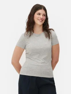 T-shirt Met Ronde Hals En Stretch