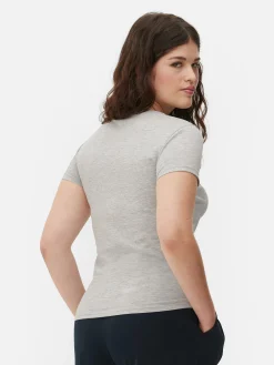 T-shirt Met Ronde Hals En Stretch