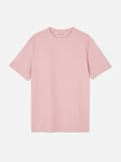 T-shirt Met Ronde Hals En Wafeltextuur