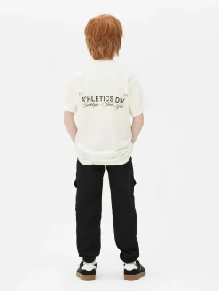 T-shirt Met Sportieve Print En Korte Mouw
