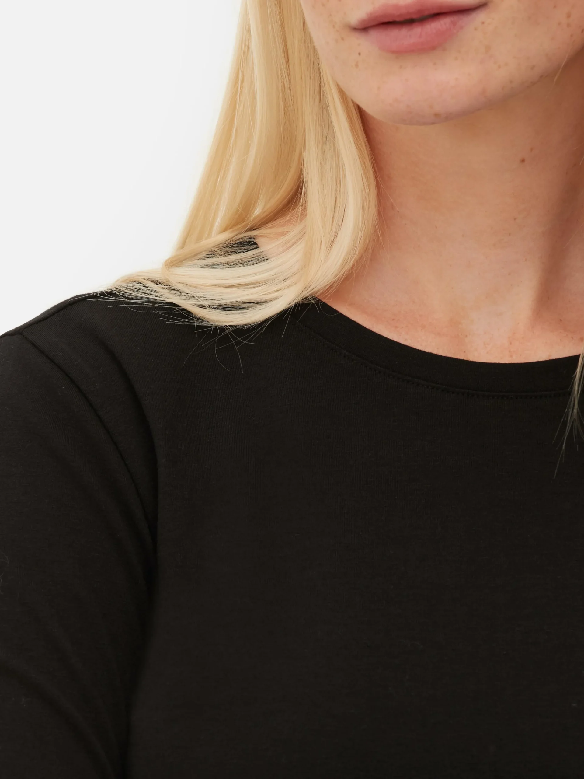T-shirt Met Stretch En Lange Mouwen