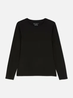 T-shirt Met Stretch En Lange Mouwen