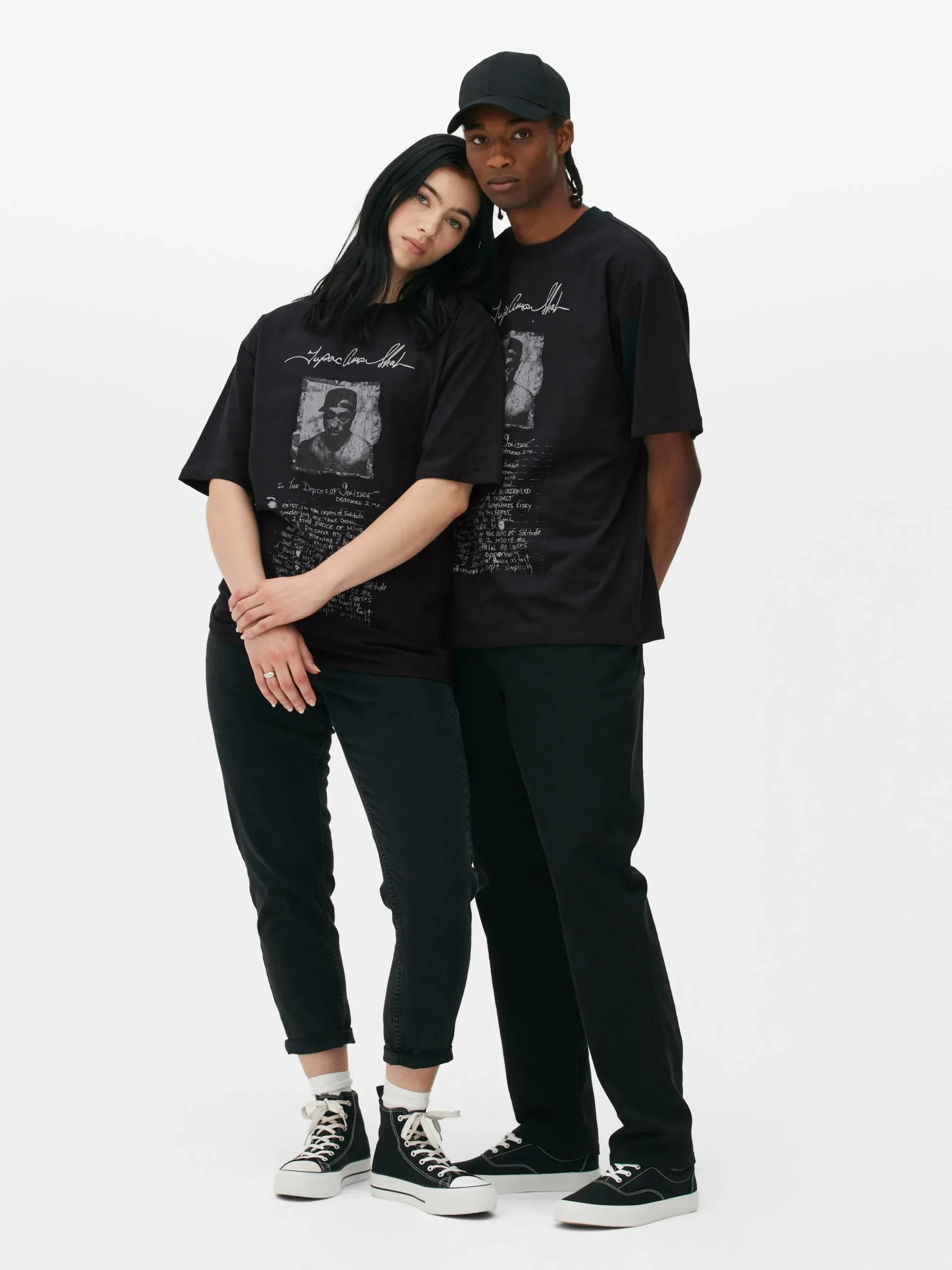 T-shirt Met Tekstprint Tupac