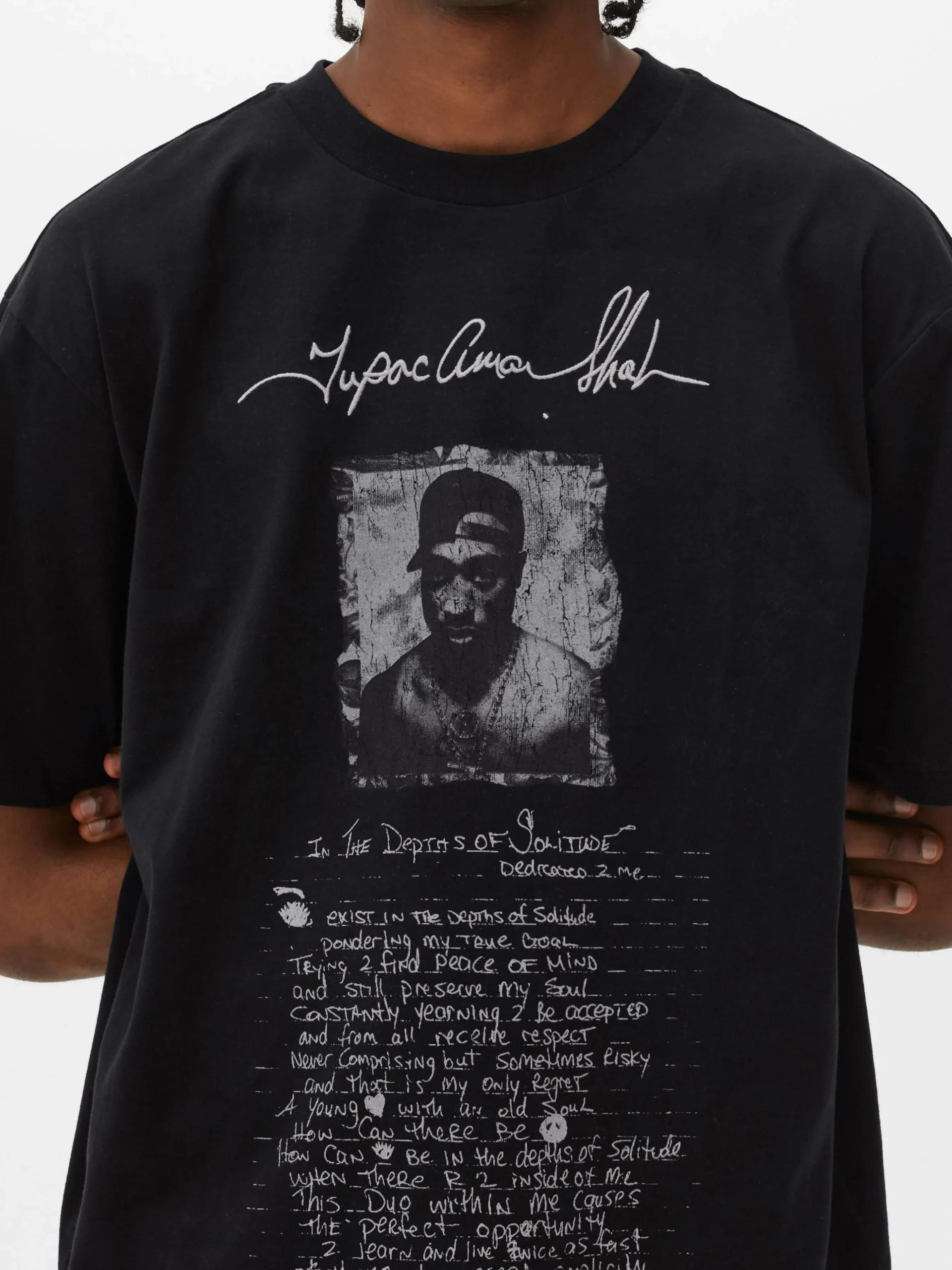 T-shirt Met Tekstprint Tupac