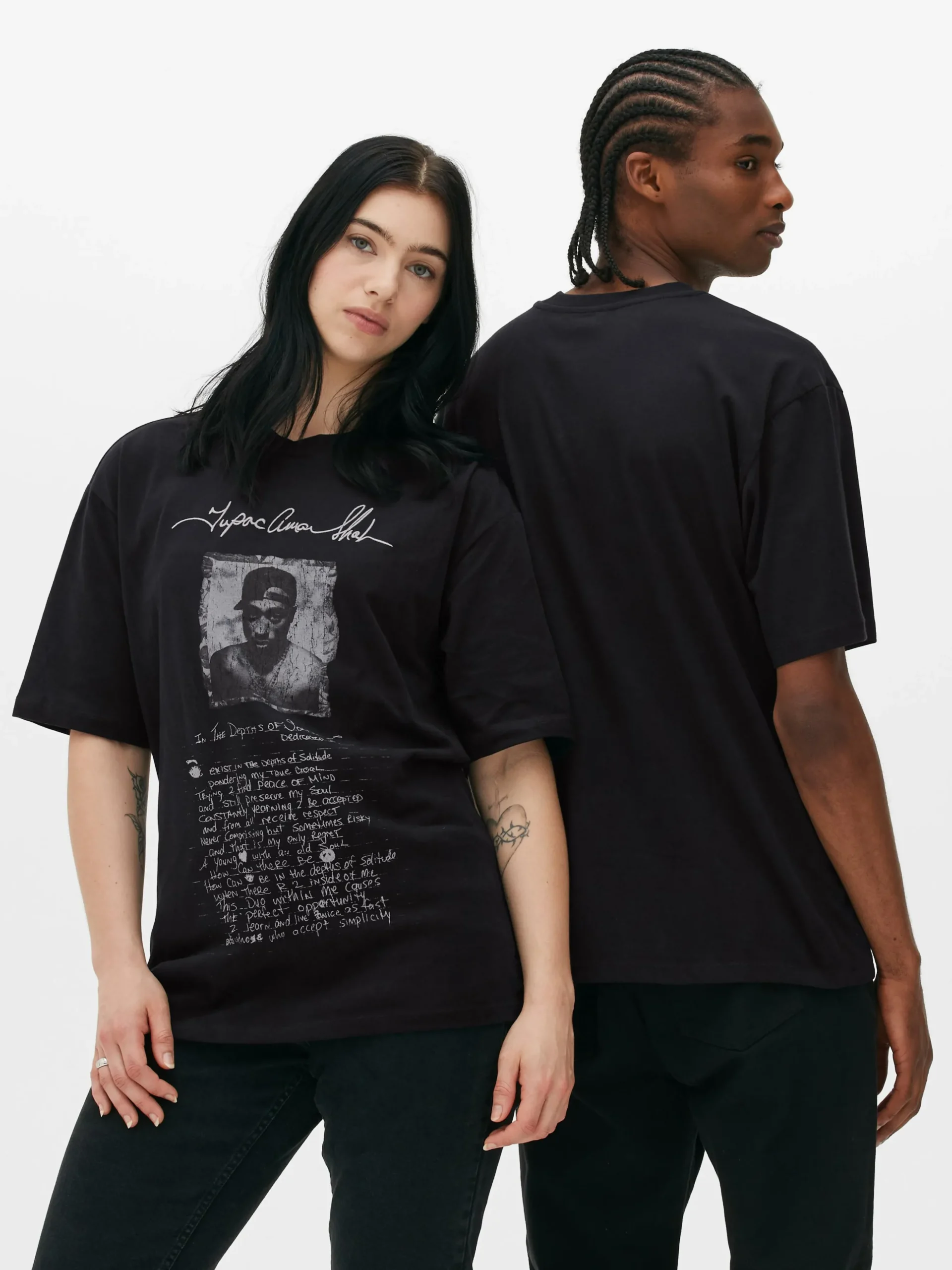 T-shirt Met Tekstprint Tupac