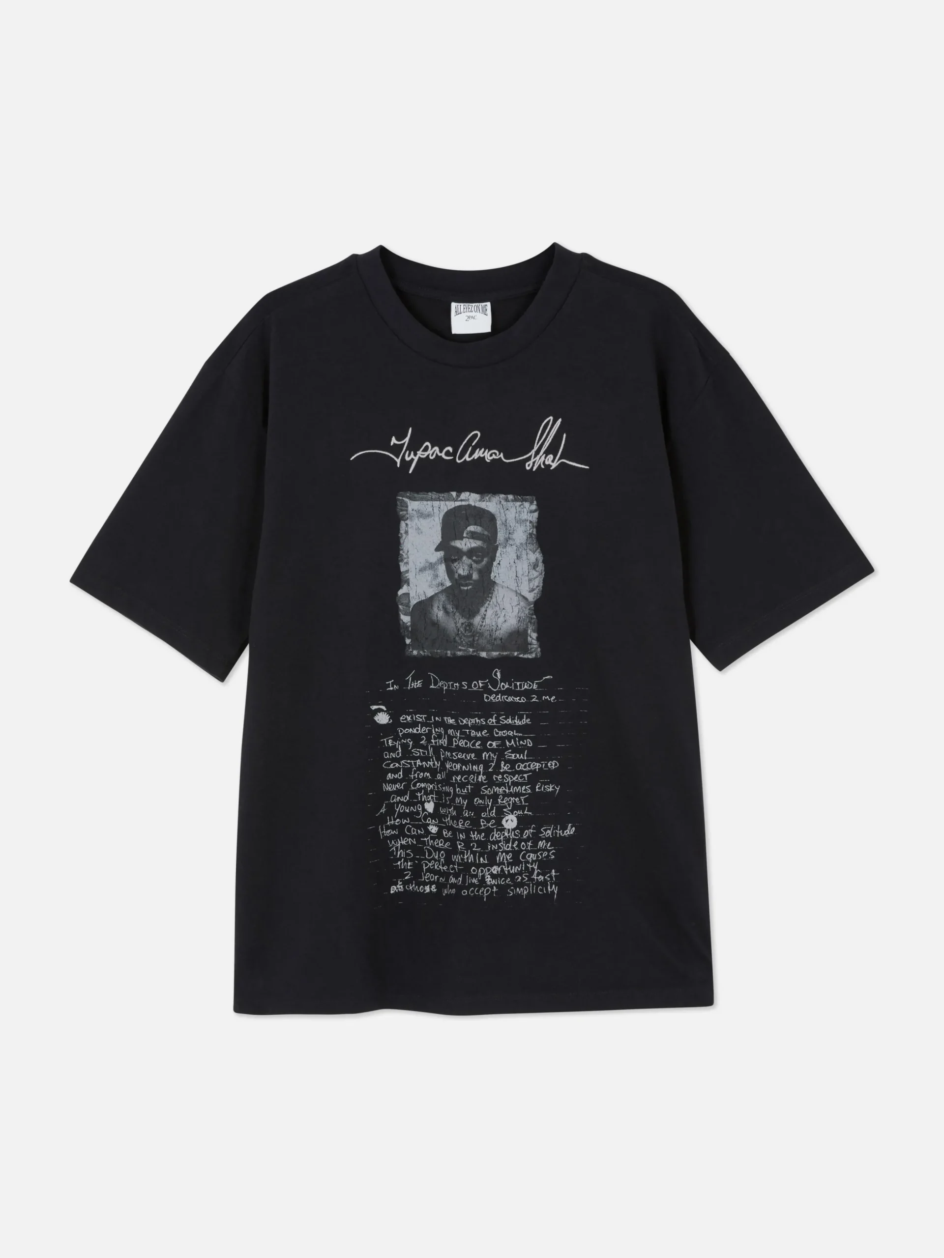 T-shirt Met Tekstprint Tupac