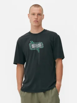 T-shirt Met Verwassen Effect Beetlejuice
