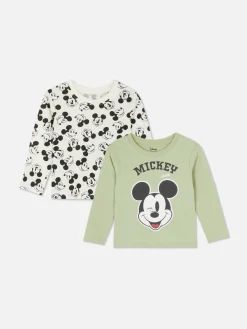 T-shirts Met Lange Mouwen Disney's Mickey Mouse, Set Van 2