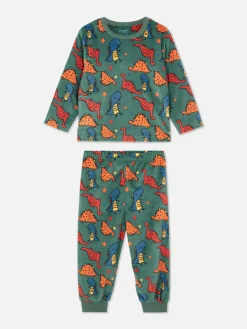 Velours Pyjama Met Print