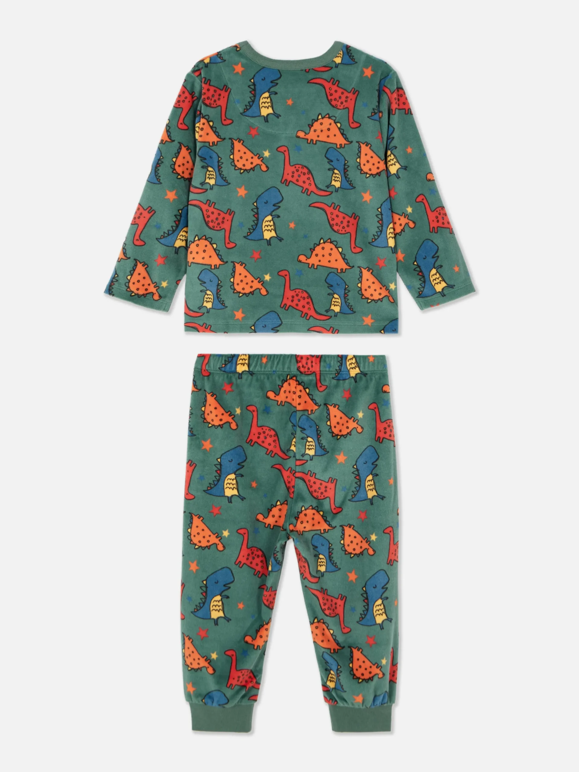 Velours Pyjama Met Print