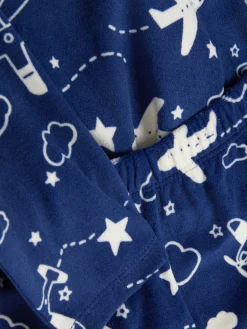 Velours Pyjama Met Print