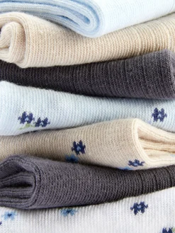 Verschillende Gebloemde Sneakersokken, 7 Paar
