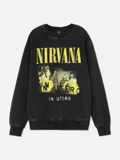 Verwassen Sweatshirt Nirvana