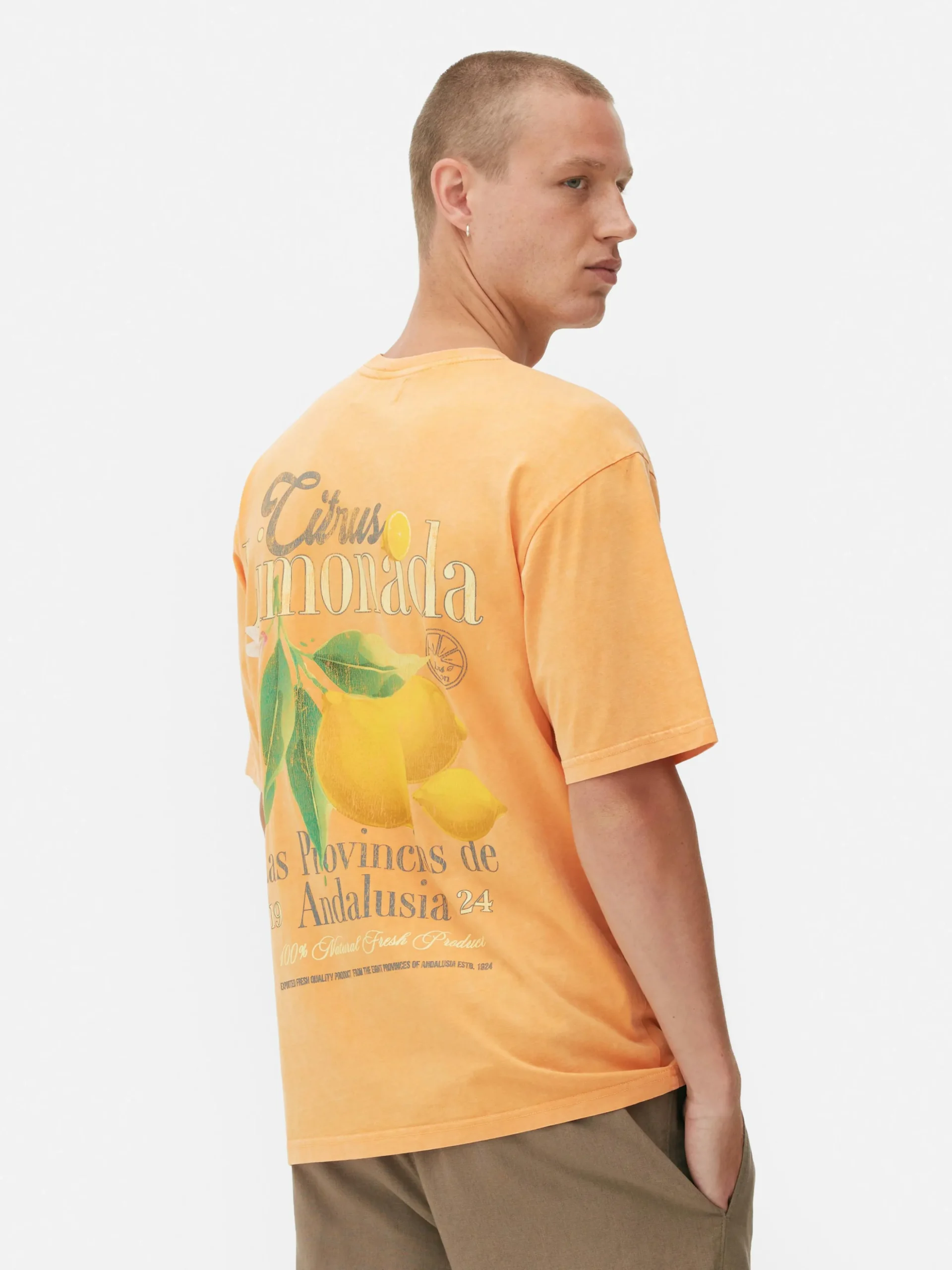Verwassen T-shirt Citrus Limonada