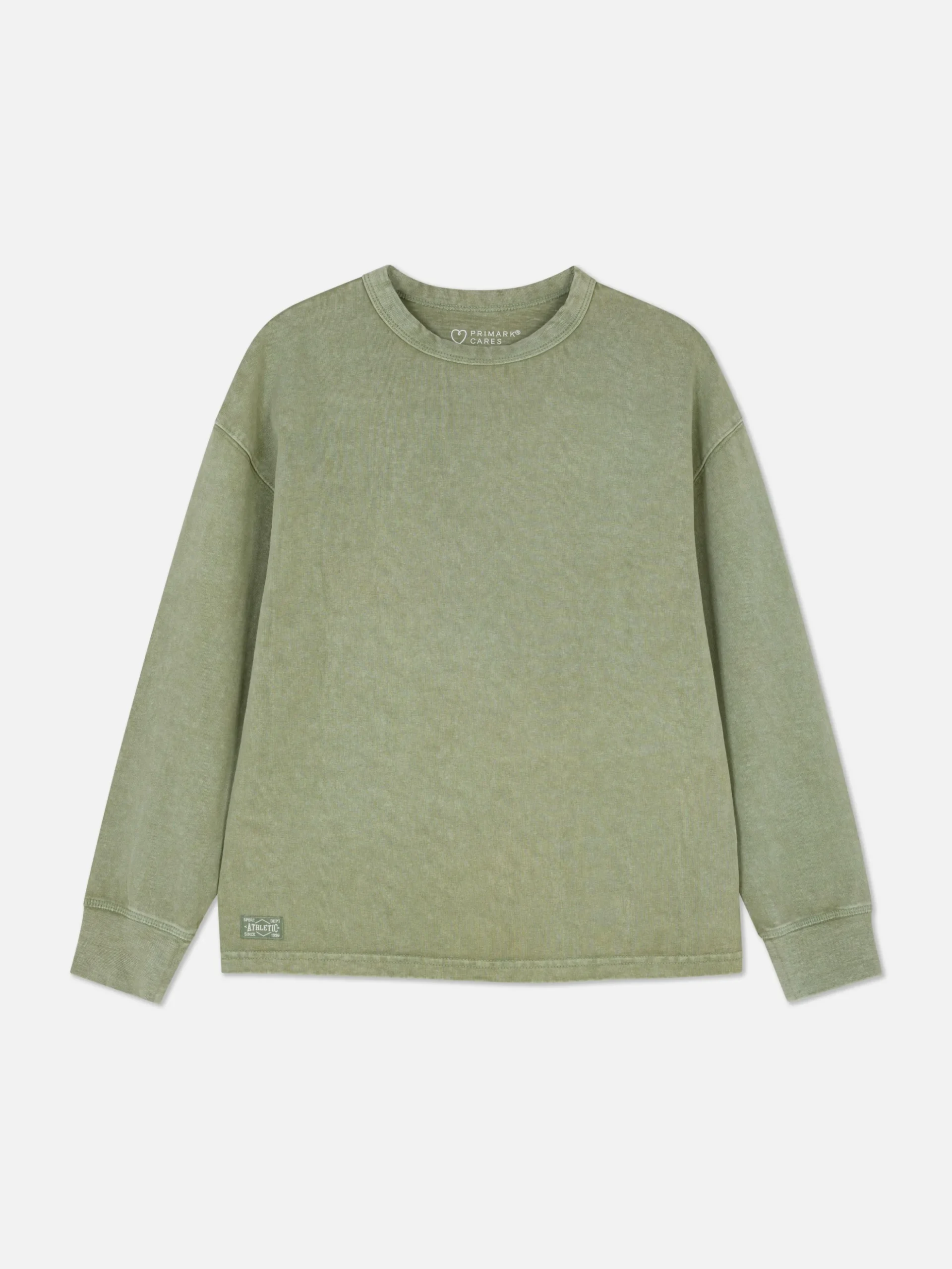 Verwassen T-shirt Met Lange Mouwen
