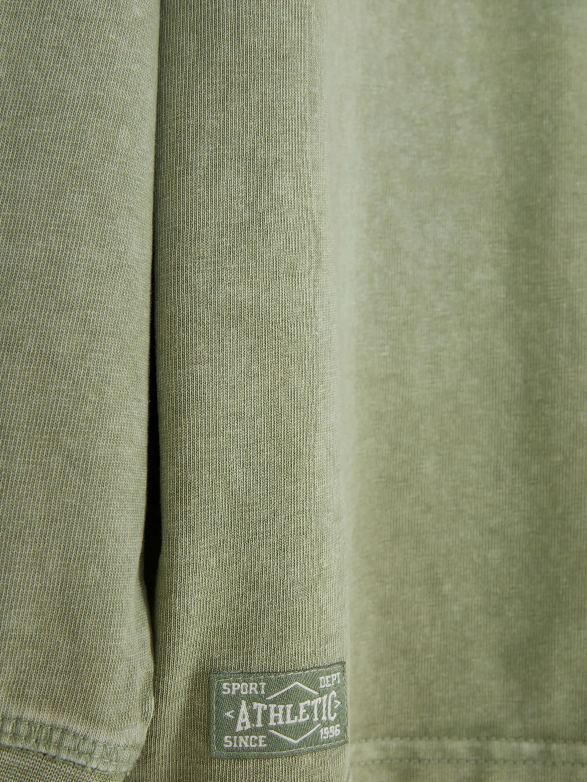 Verwassen T-shirt Met Lange Mouwen