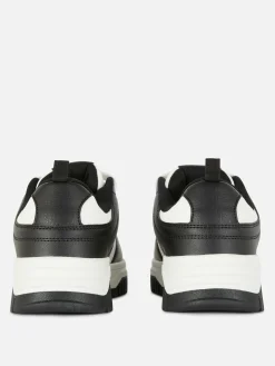Vetersneakers Met Contrasterende Inzetstukken