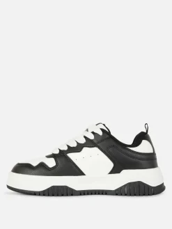 Vetersneakers Met Contrasterende Inzetstukken